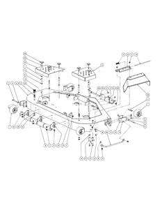 Fabricated Cutter Deck 60-Inch Diagram and Parts List for RECON60 53AH8ST5050-25HP Cub Cadet Lawn Tractor